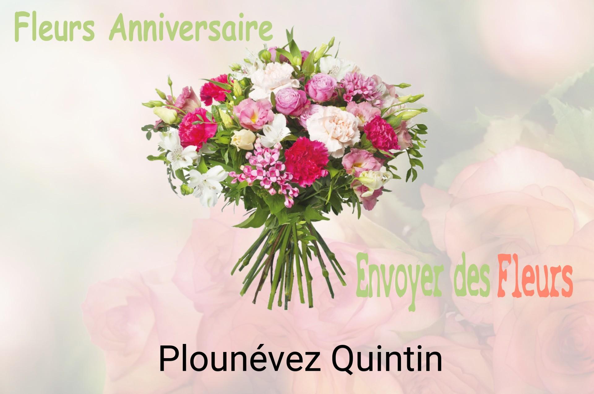 Bouquet de fleurs d’anniversaire livré à Plounévez-Quintin